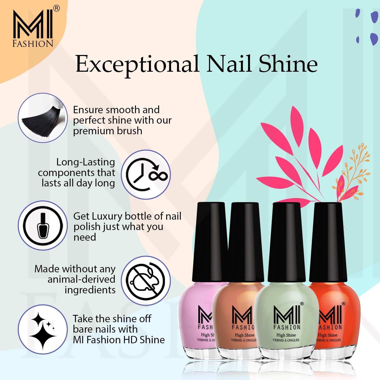 MI Fashion Shine Nail Polish Features