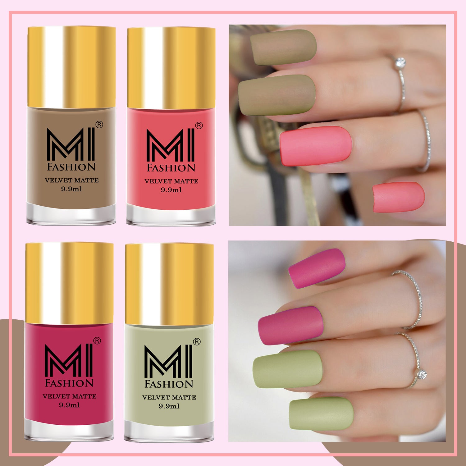 MI Fashion Matte Nail Polish Combo