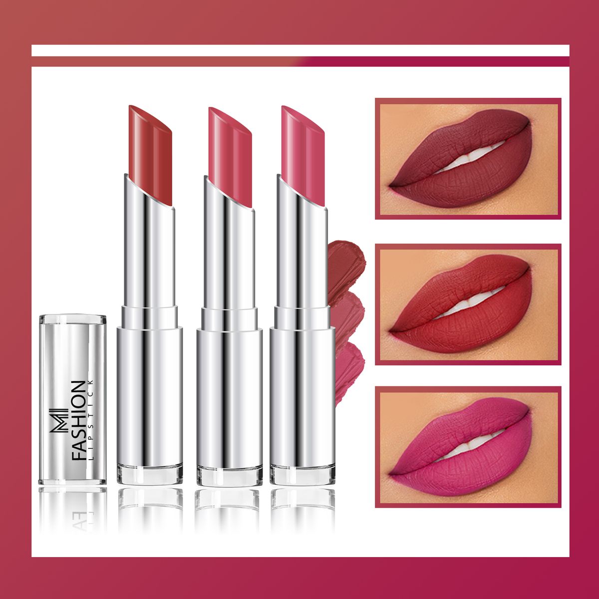 MI Fashion Creamy Matte Lipstick Combo