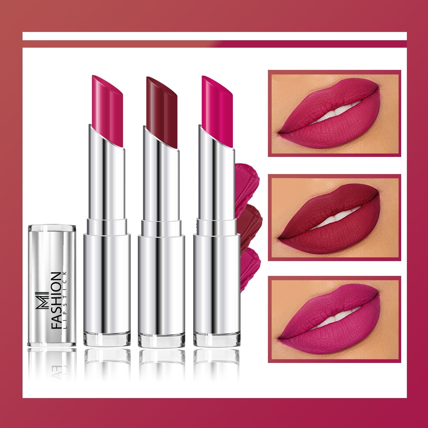 MI Fashion Creamy Matte Lipstick Combo