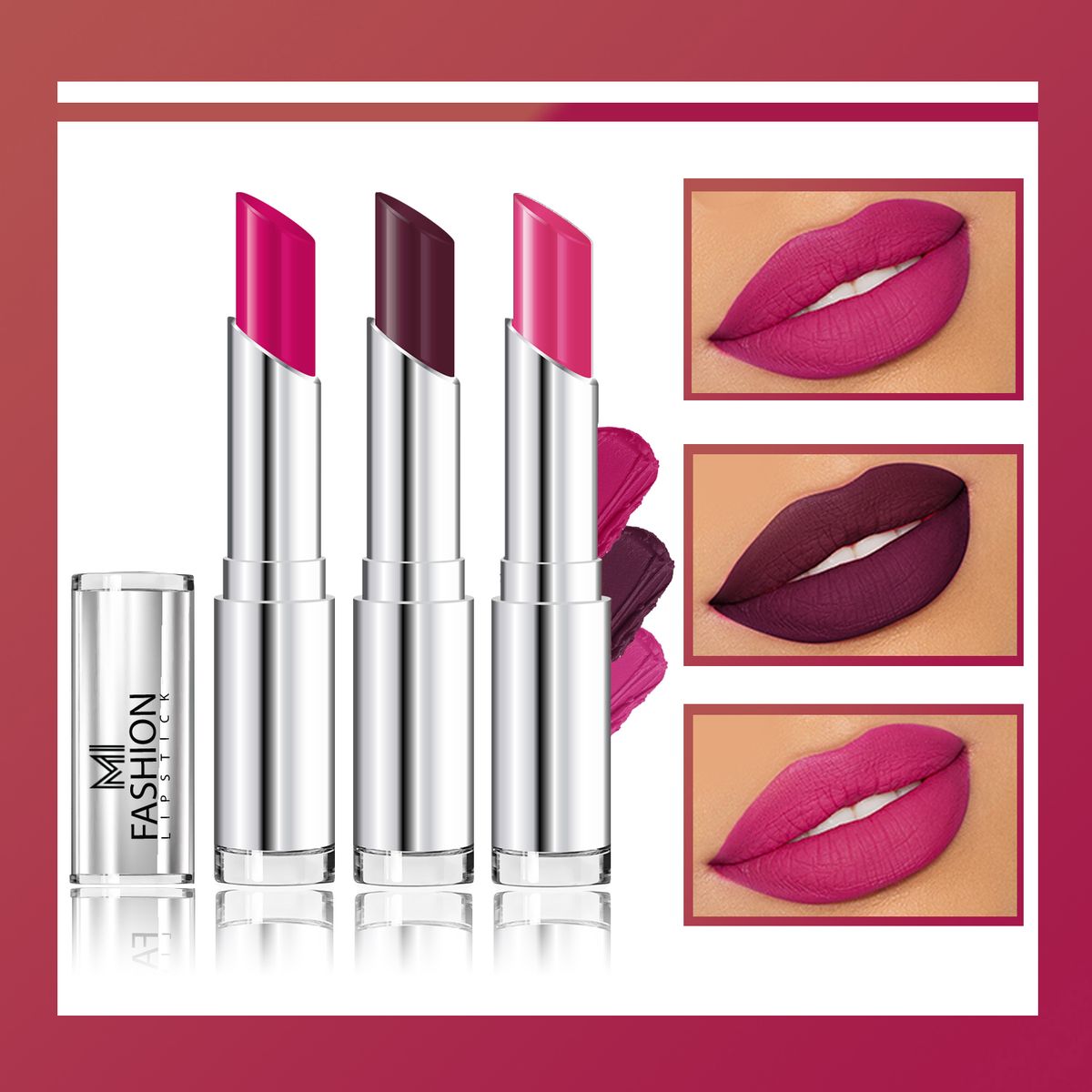 MI Fashion Creamy Matte Lipstick Combo