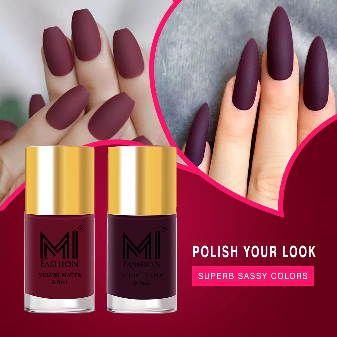 Step Up Your Nail Care Game with MI Fashion's Matte Polish Set