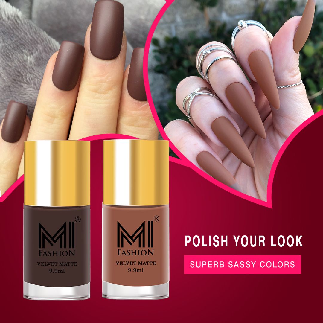 Transform Your Nails into a Masterpiece with MI Fashion's Matte Polish Combo