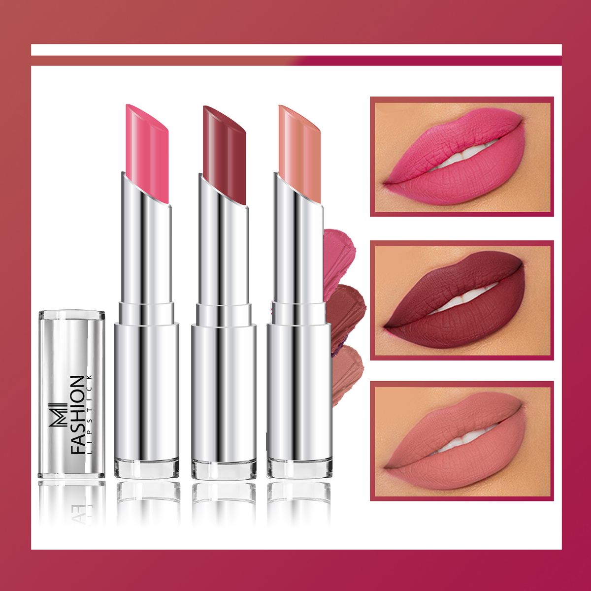 MI Fashion Creamy Matte Lipstick Combo