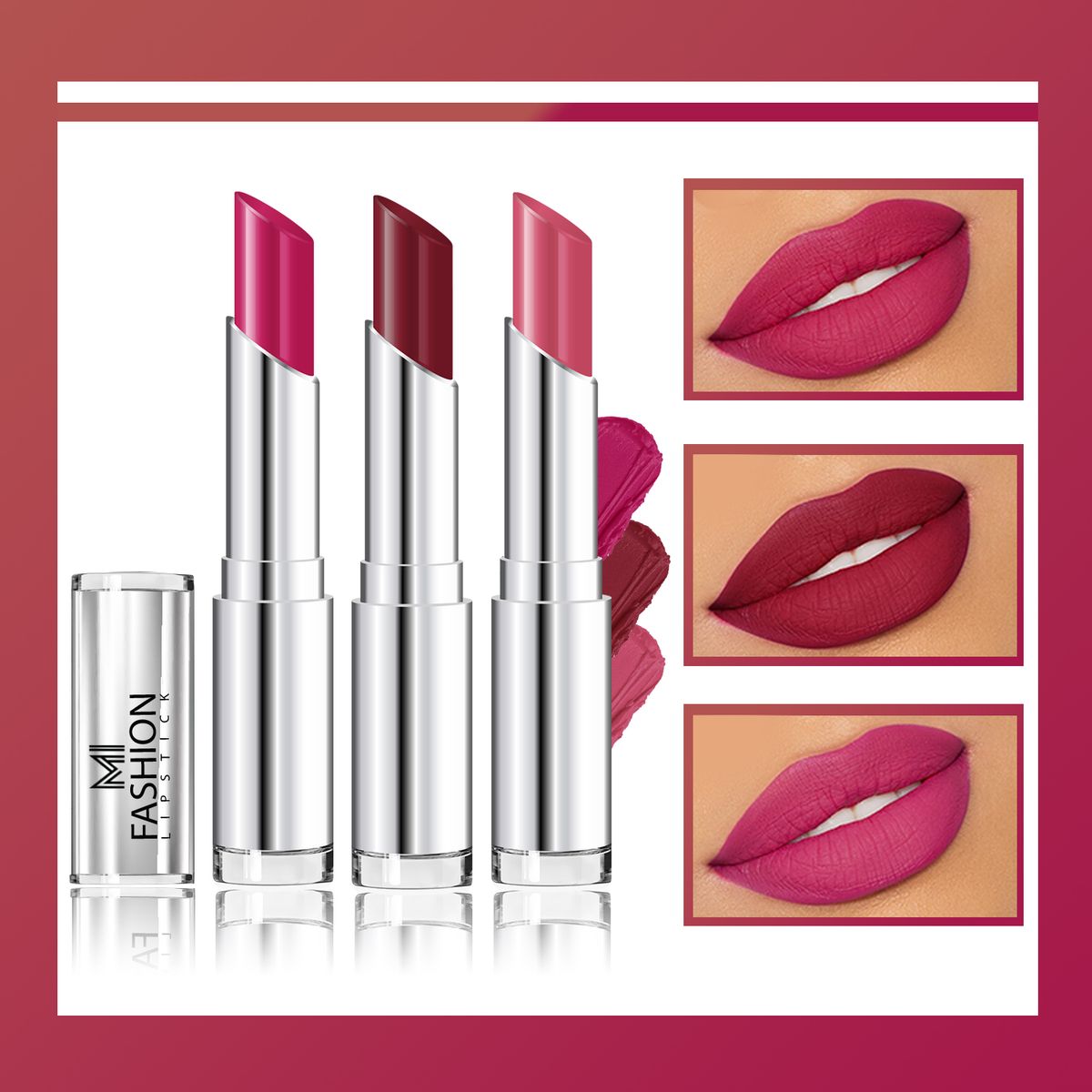 MI Fashion Creamy Matte Lipstick Combo