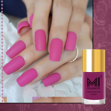 MI Fashion Sleek and Chic Get a Modern and Sophisticated Look with Our Matte Nail Polish (Wine)