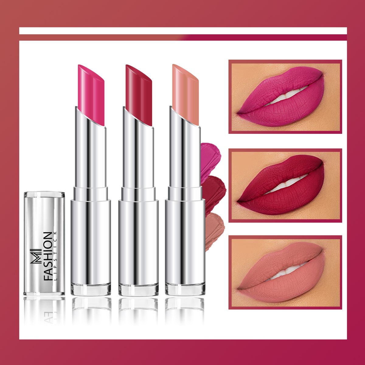 MI Fashion Creamy Matte Lipstick Combo