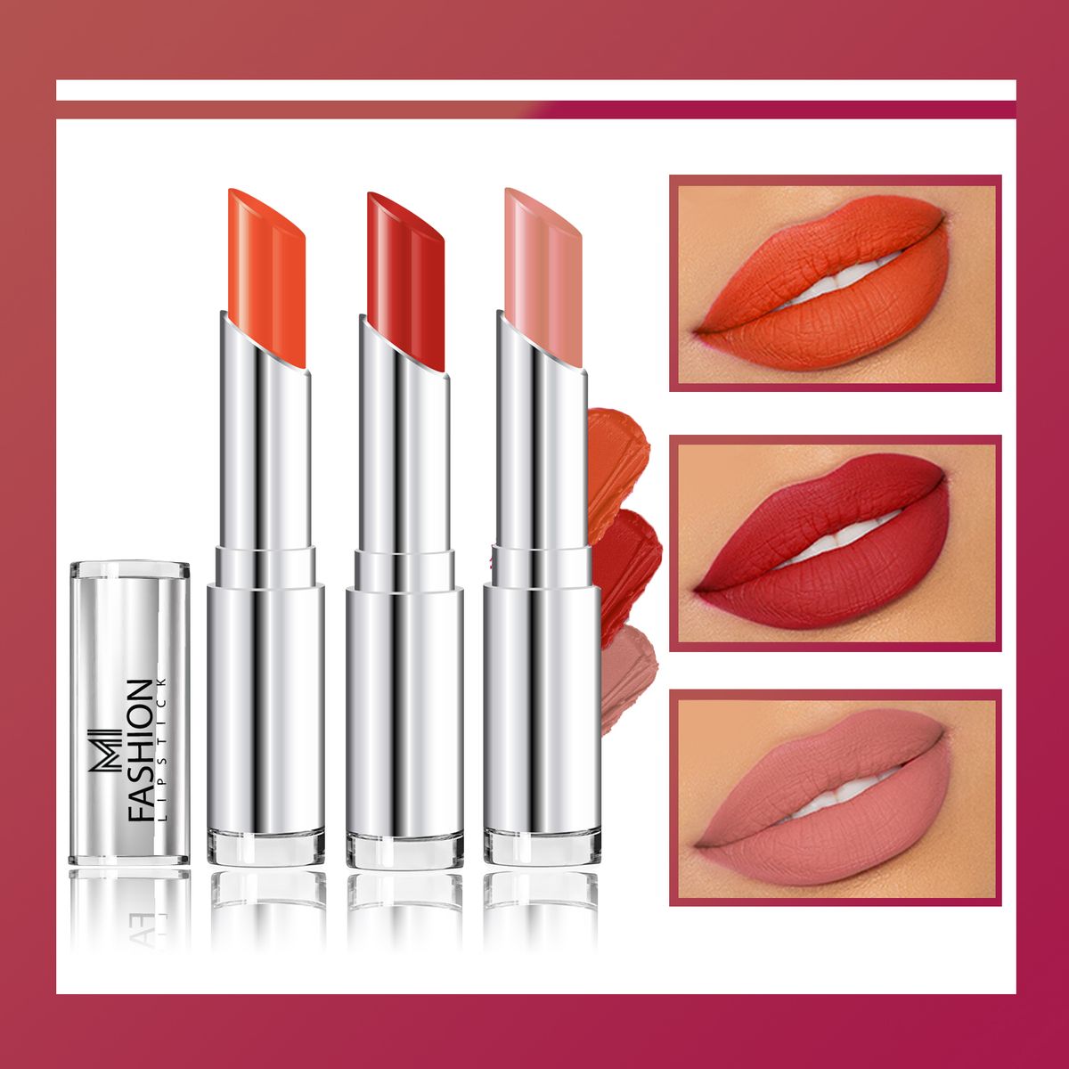 MI Fashion Creamy Matte Lipstick Combo