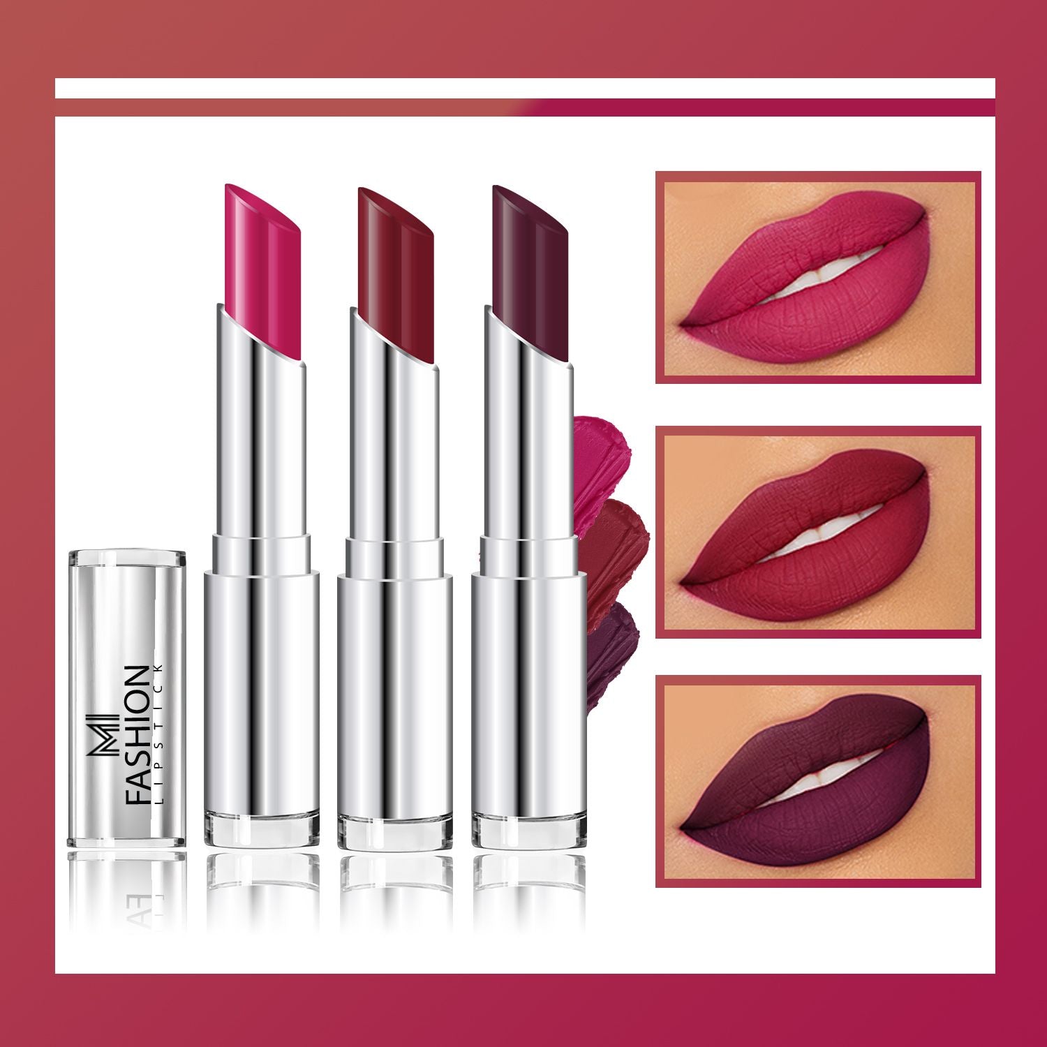 MI Fashion Creamy Matte Lipstick Combo