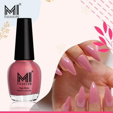 MI Fashion Achieve a Glossy Look with Our Range of Nail Polish Sets (Cranberry Pink)