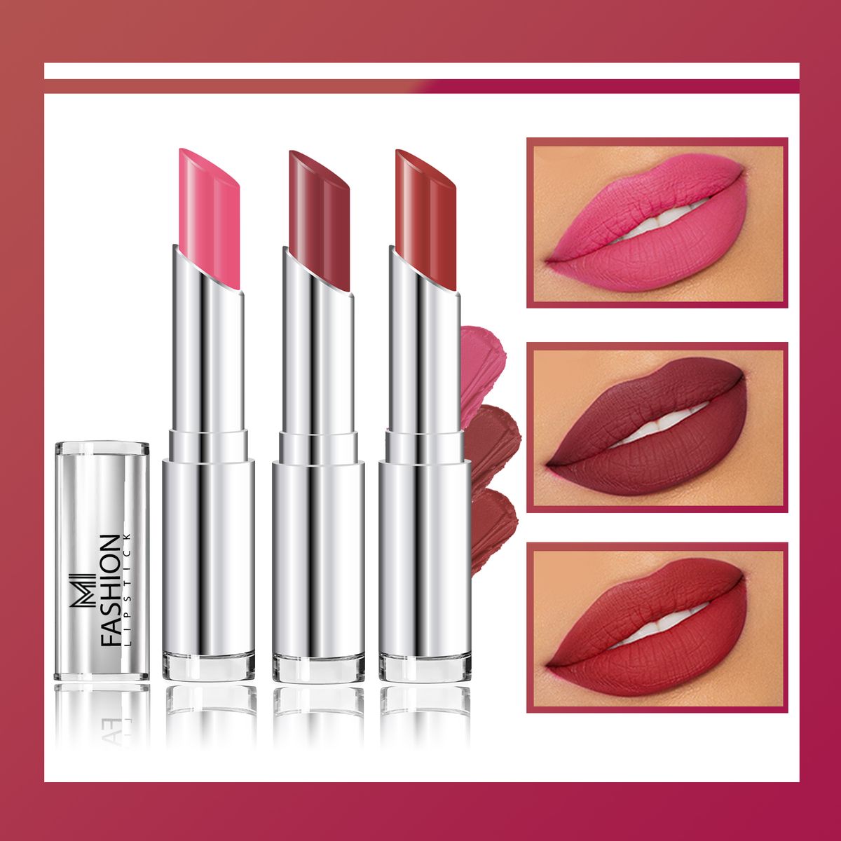 MI Fashion Creamy Matte Lipstick Combo