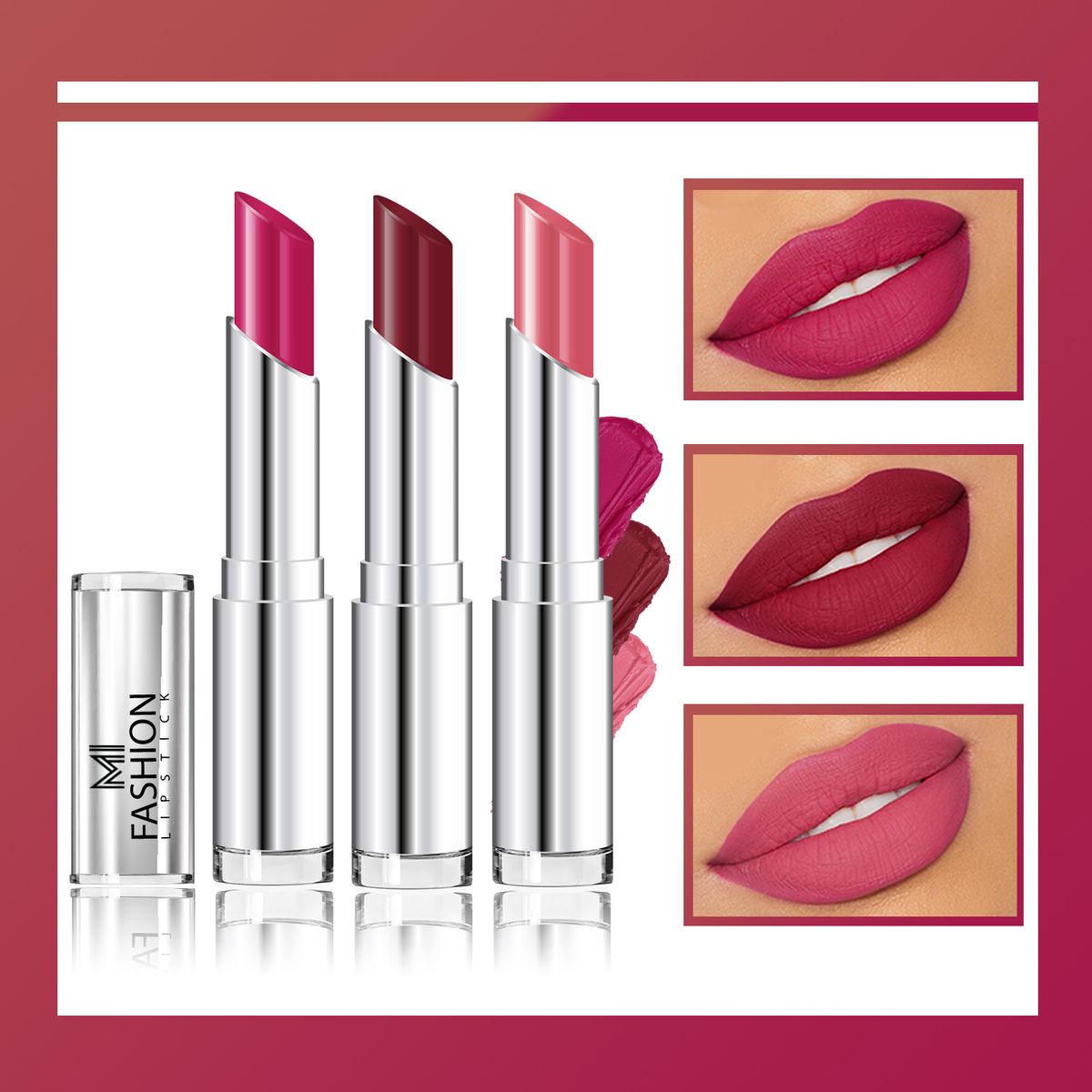 MI Fashion Creamy Matte Lipstick Combo