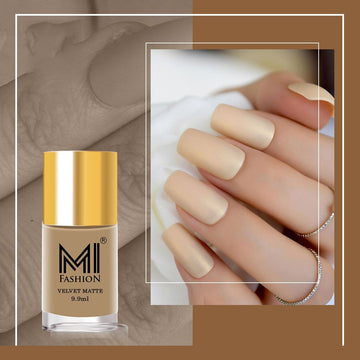 Nude matte nail polish