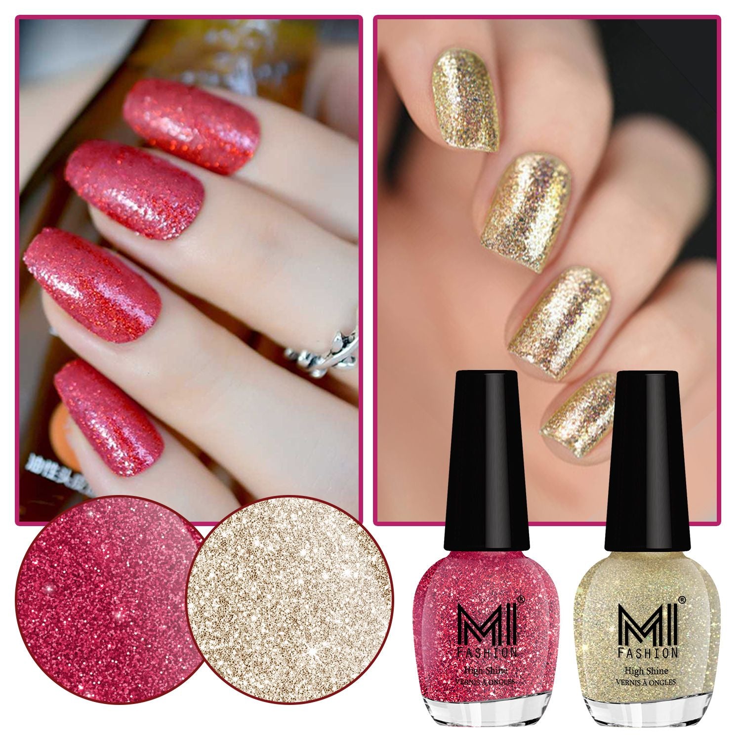 Fashionable Manicure with a Matte Golden Color of Nail Polish Stock Image -  Image of false, design: 201522045